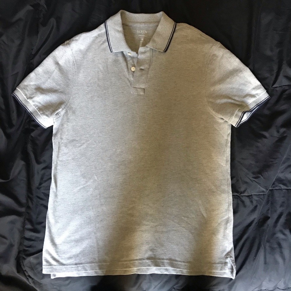 J. CREW Men’s Tipped Slim Fit Pique Polo  Sz: M